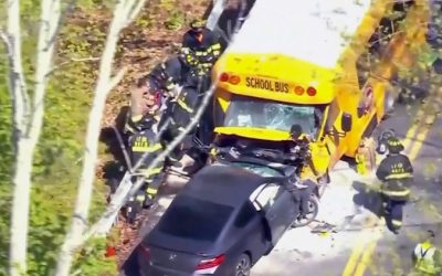 Tragedy Strikes as Unlicensed 16-year-old Slams into School Bus in Westchester, Leaving 3 Teens Fighting for Their Lives