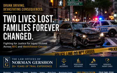 Suspected Drunk Driver Crash in Manhattan Highlights the Serious Risks Facing Pedestrians Across NYC and Westchester County