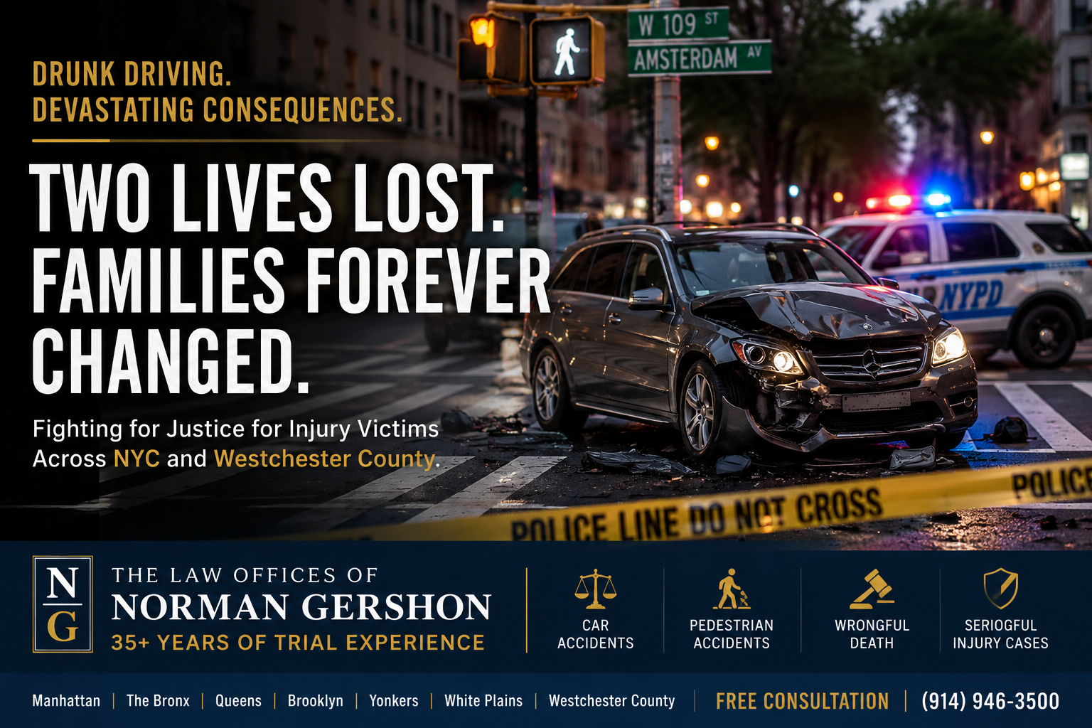 Drunk Driver Crash in Manhattan Highlights Risks Facing Pedestrians In ...