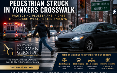 Caught on Camera: Pedestrian Struck in Yonkers Crosswalk Highlights the Serious Risks Facing Westchester Pedestrians