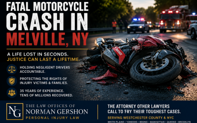 Fatal Motorcycle Crash in Melville Highlights the Importance of Safe Driving and Experienced Legal Representation