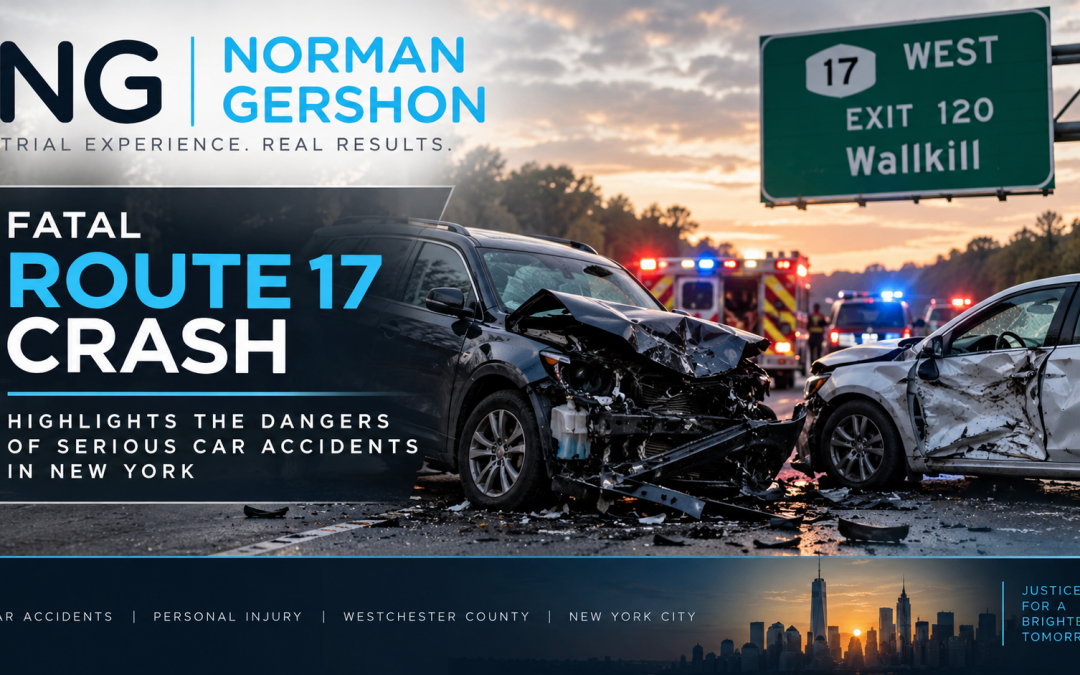 Fatal Route 17 Crash Highlights the Dangers of Serious Car Accidents in New York